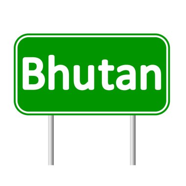 Bhutan yol levhası.