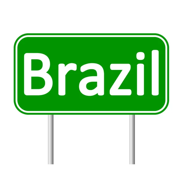 Brasil señal de tráfico . — Vector de stock