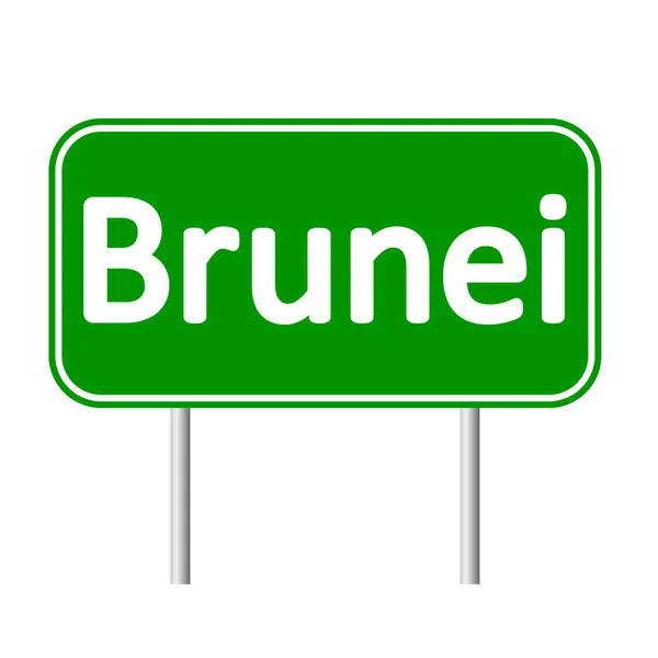 Brunei panneau routier . — Image vectorielle