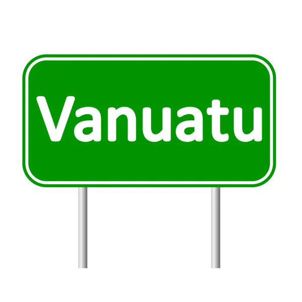 Vanuatu cartello stradale . — Vettoriale Stock