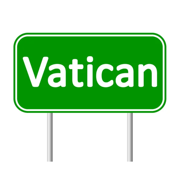 Vatican road sign. — Stock Vector