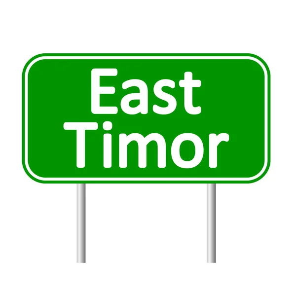 East Timor road sign. — Stock Vector