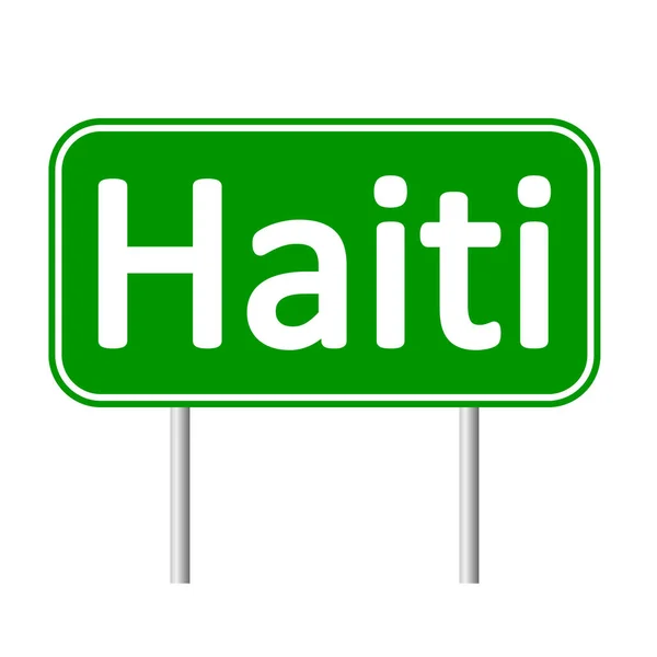 Haiti Straßenschild. — Stockvektor