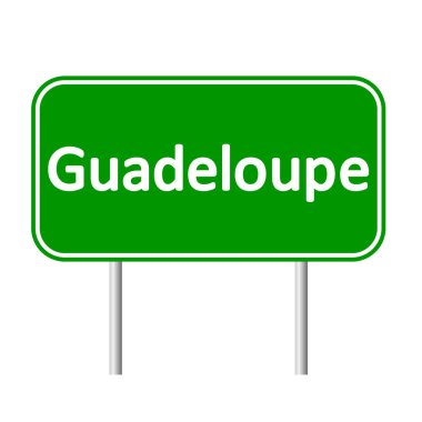 Guadeloupe yol işareti.