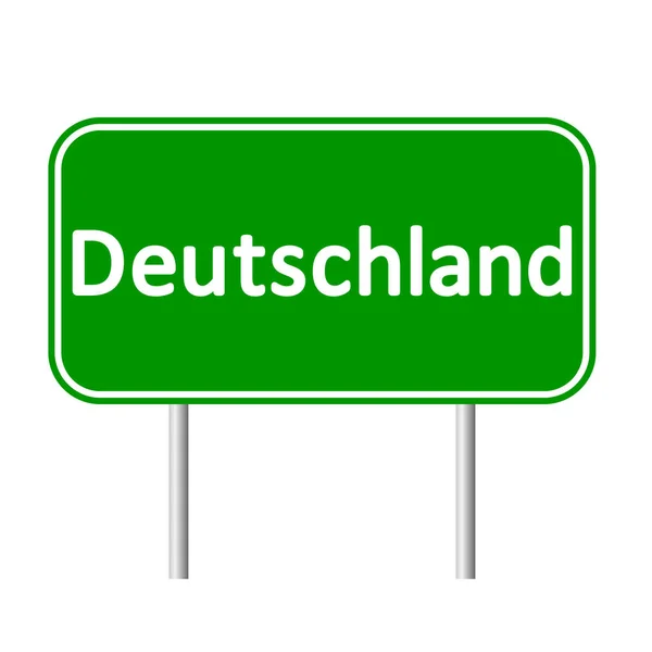 Deutschland yol levhası. — Stok Vektör