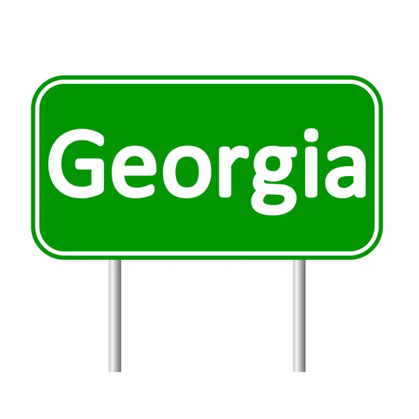 Georgië verkeersbord. — Stockvector