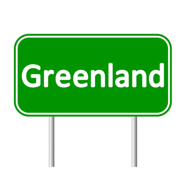 Ґренландія дорожній знак . — стоковий вектор