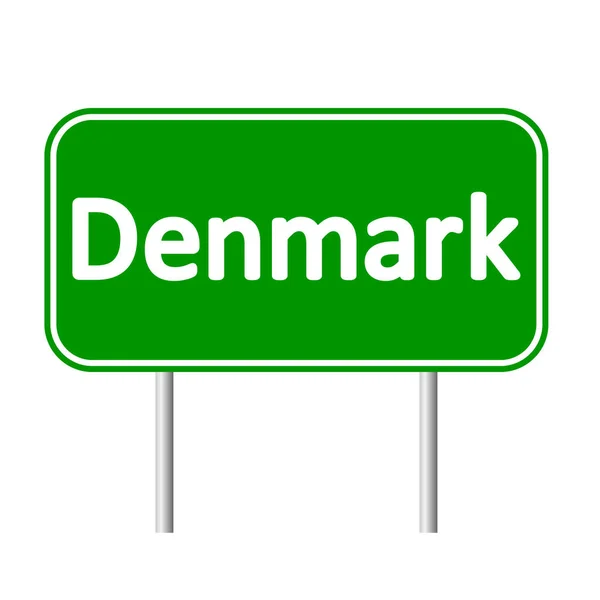 Denmark road sign. — Stock Vector
