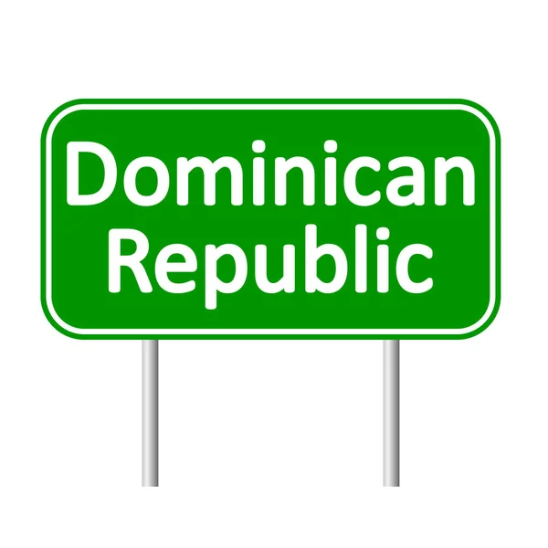 Домініканська Республіка дорожній знак. — стоковий вектор