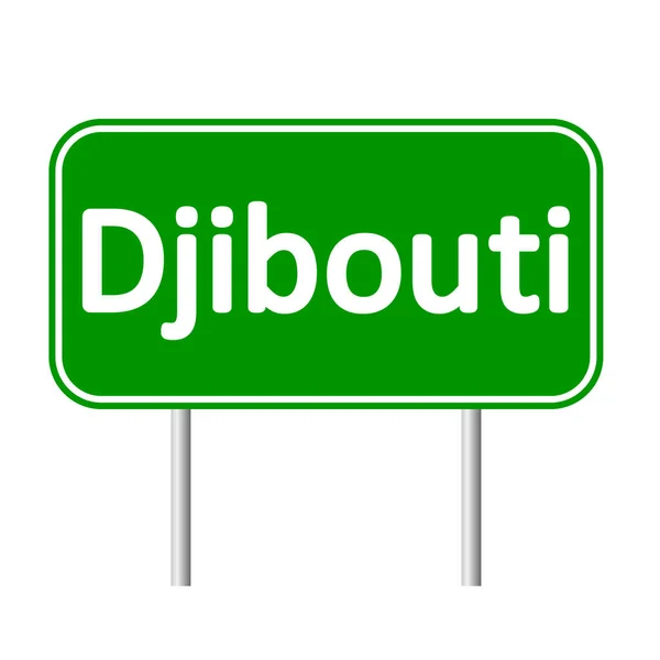 Djibouti road sign. — Stock Vector