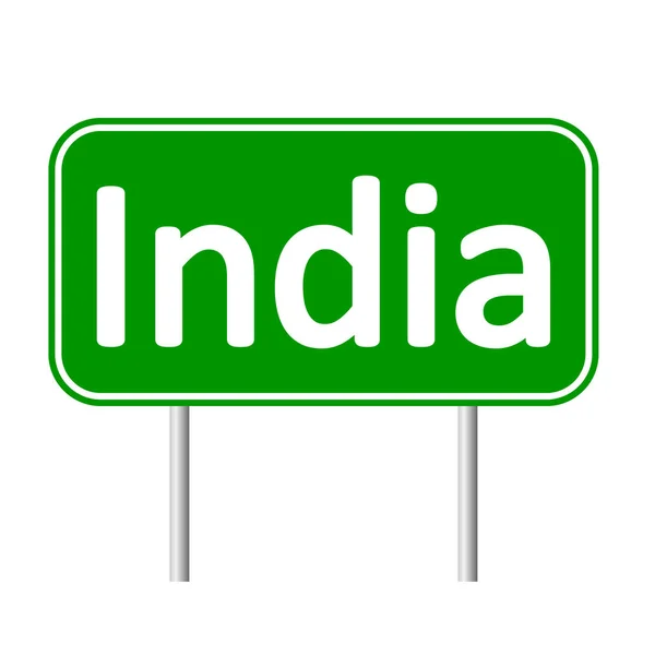 India verkeersbord. — Stockvector