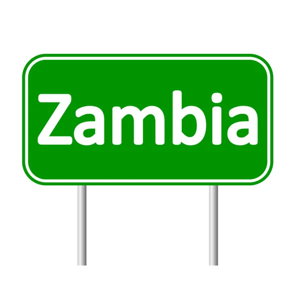 Zambia-verkeersbord. — Stockvector