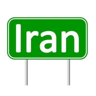 İran yol levhası.