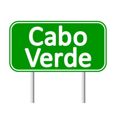 Cabo Verde yol işareti.