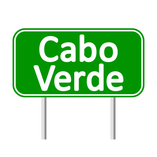 Sinal rodoviário de Cabo Verde . —  Vetores de Stock