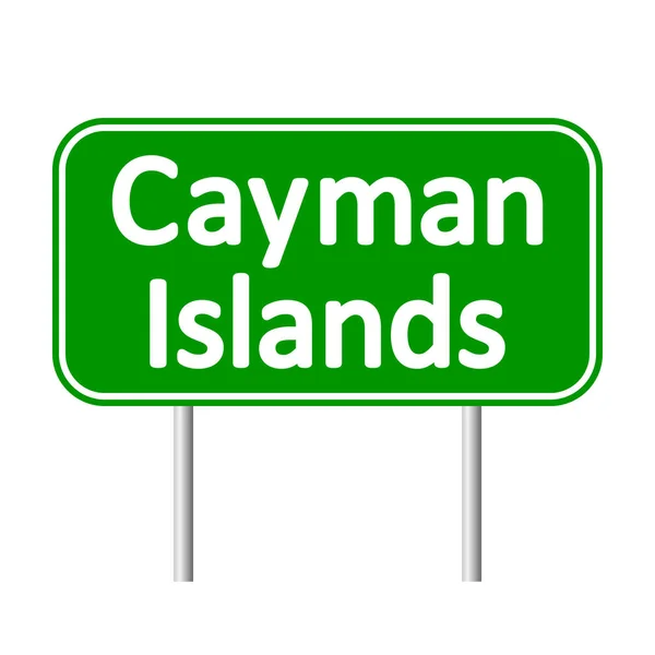 Cayman Islands road sign. — Stock Vector