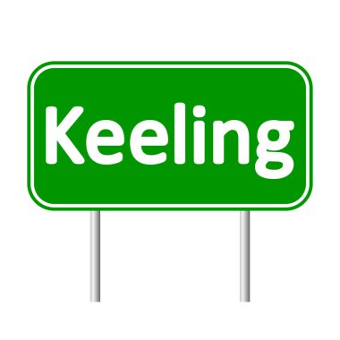 Cocos Adası yol işareti.