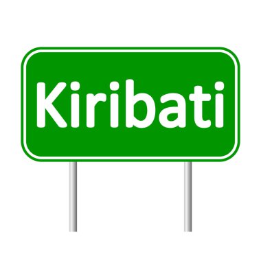 Kiribati yol işareti.