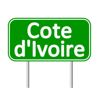 Fildişi Sahili yol işareti.
