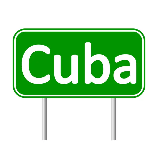 Cuba verkeersbord. — Stockvector