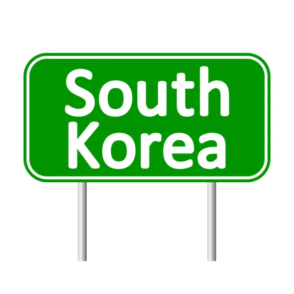 Coreia do Sul sinal de estrada . — Vetor de Stock