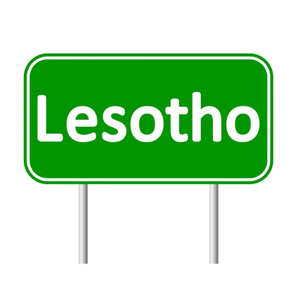 Señal de carretera Lesotho . — Archivo Imágenes Vectoriales