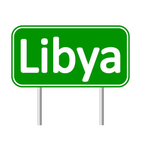 Libië-verkeersbord. — Stockvector