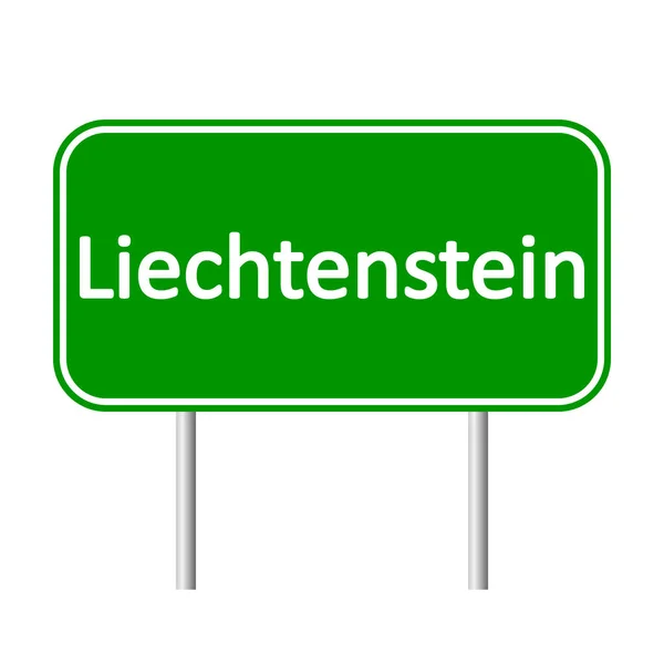 Liechtensteinisches Verkehrszeichen. — Stockvektor
