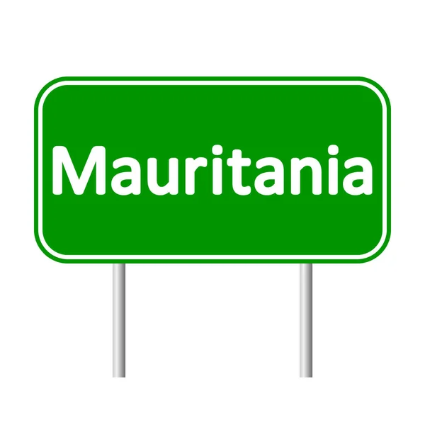 Mauritânia sinal de estrada . — Vetor de Stock