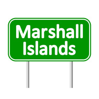 Marshall Adaları yol işareti.