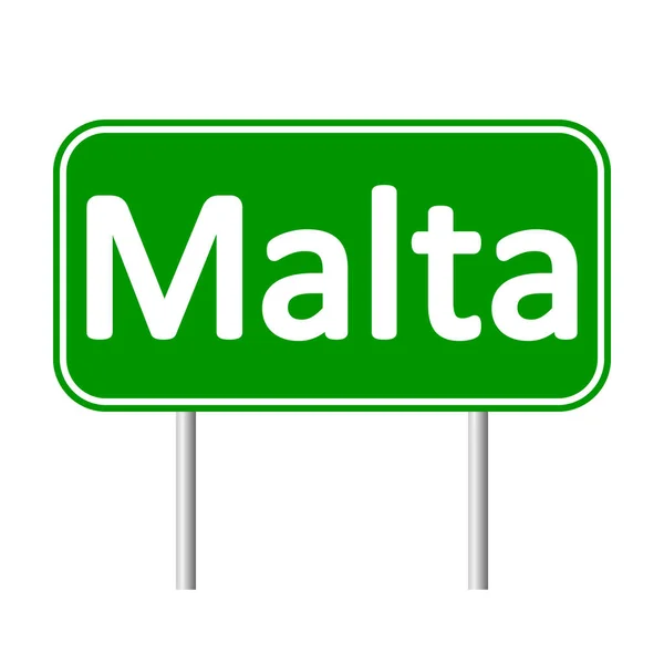 Malta road sign. — Stock Vector