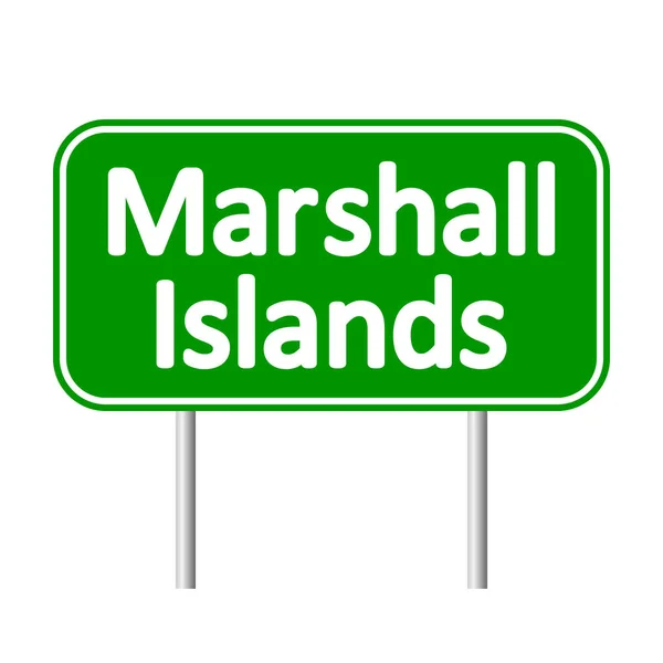 Marshall Islands road sign. — Stock Vector