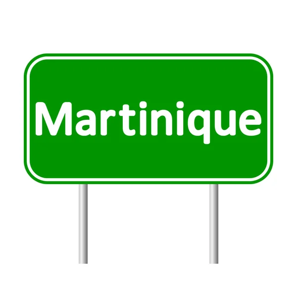 Martinique road sign. — Stock Vector