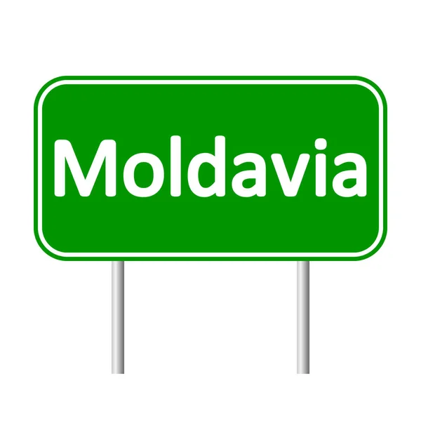 Moldavië-verkeersbord. — Stockvector