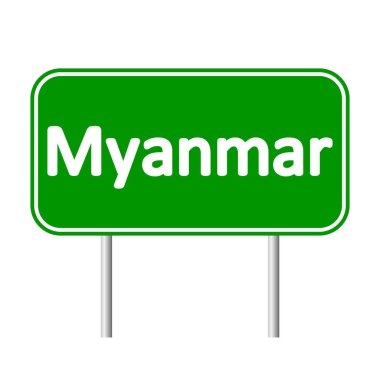 Myanmar yol işareti.