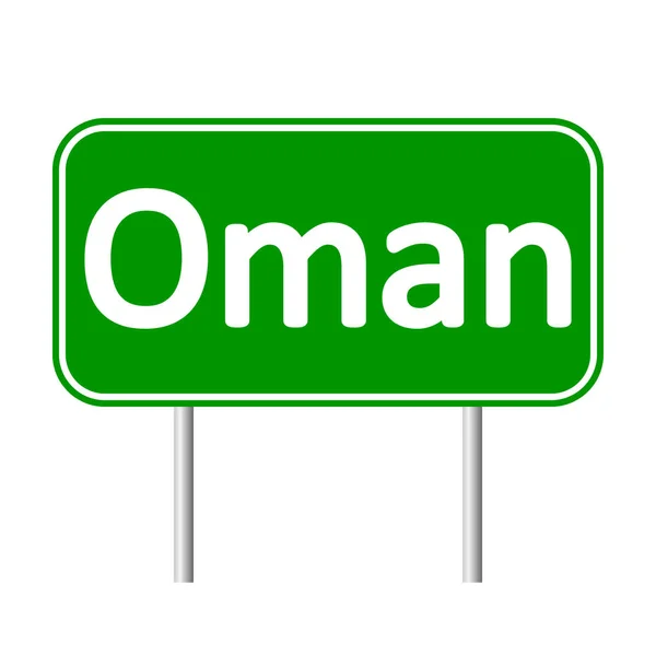 Oman verkeersbord. — Stockvector