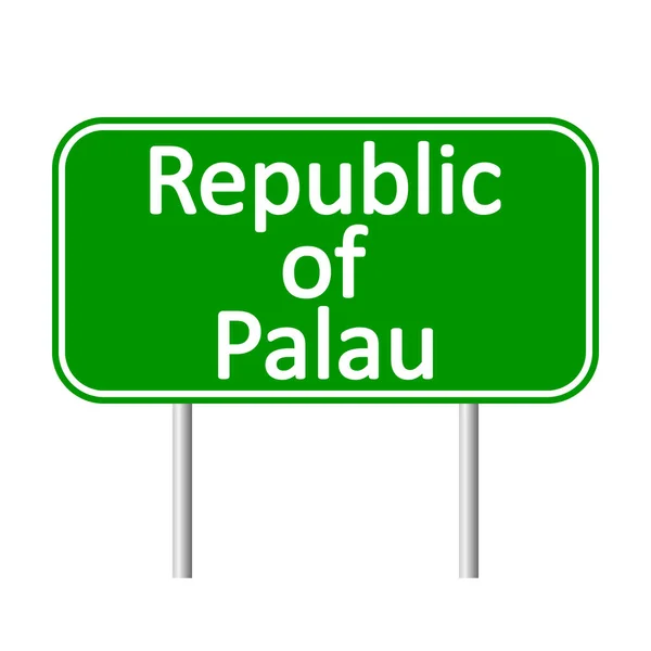 Republiek van Palau verkeersbord. — Stockvector