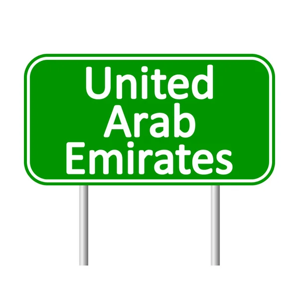 Emiratos Árabes Unidos señal de tráfico . — Archivo Imágenes Vectoriales