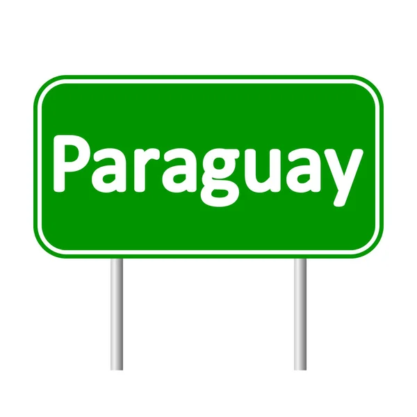 Paraguay señal de tráfico . — Vector de stock