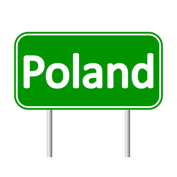 Poland road sign. — Stock Vector