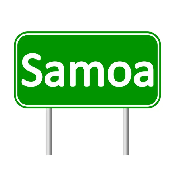 Samoa señal de tráfico . — Archivo Imágenes Vectoriales