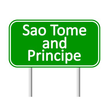 Sao Tome ve Principe yol işareti.