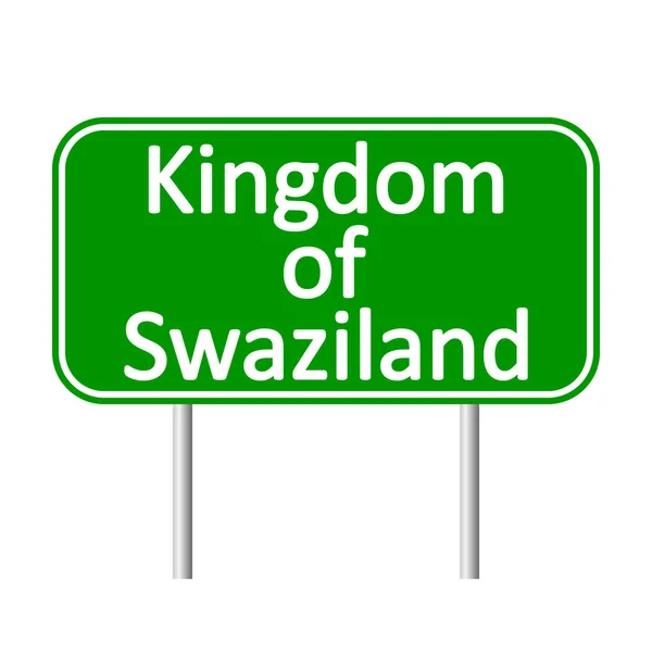 Royaume du Swaziland signalisation routière . — Image vectorielle