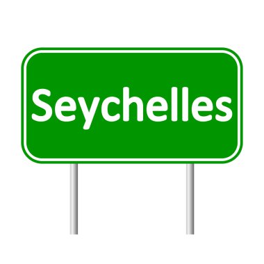 Seyşeller yol işareti.