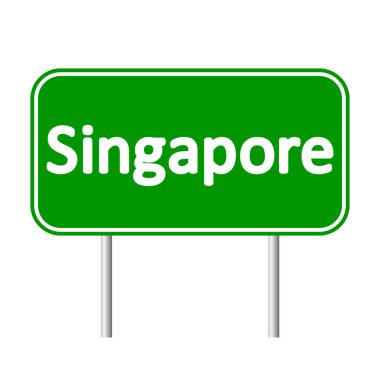 Singapur yol işareti.