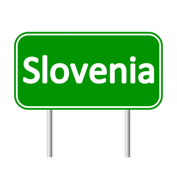 Slovenia road sign. — Stock Vector