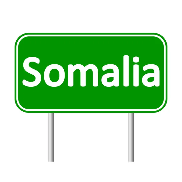 Somalia road sign. — Stock Vector