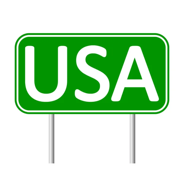 Znak drogowy USA. — Wektor stockowy