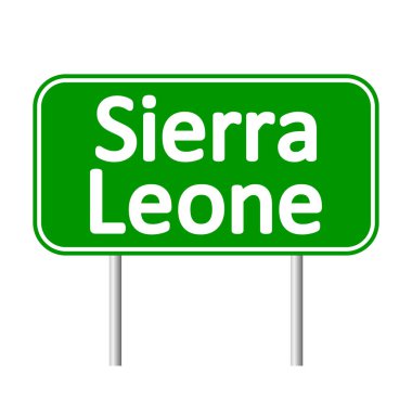 Sierra Leone yol işareti.
