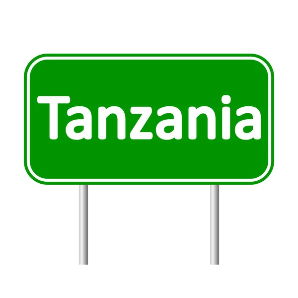 Tanzania-verkeersbord. — Stockvector